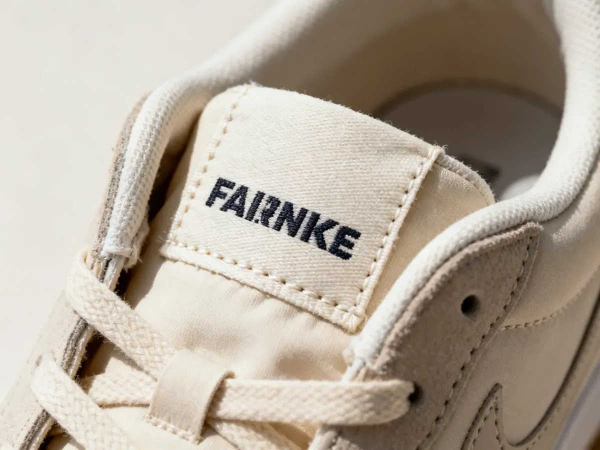 Metka wszyta po wewnętrznej stronie języka sneakersa