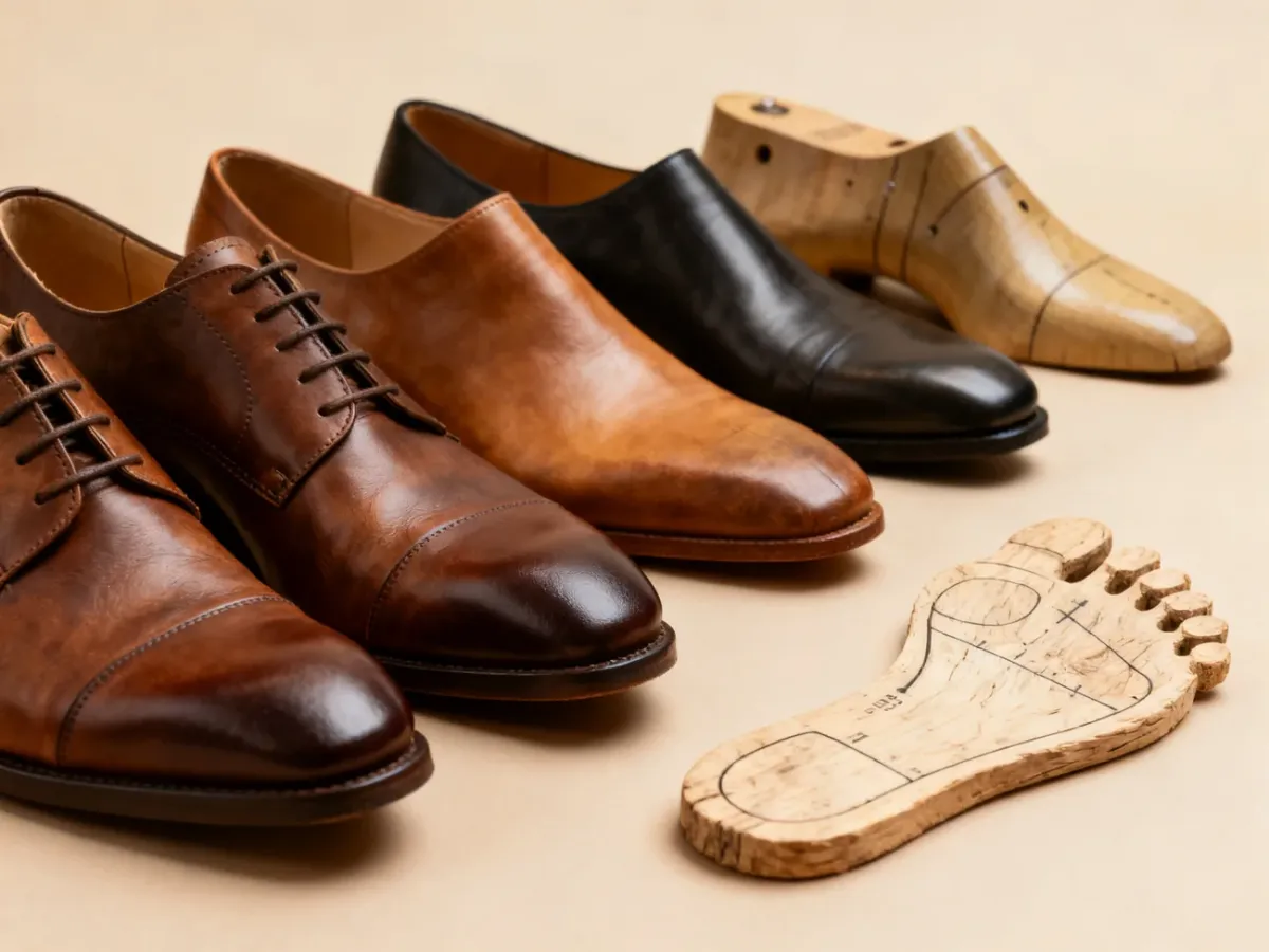 Buty o różnych szerokościach i kształtach nosków