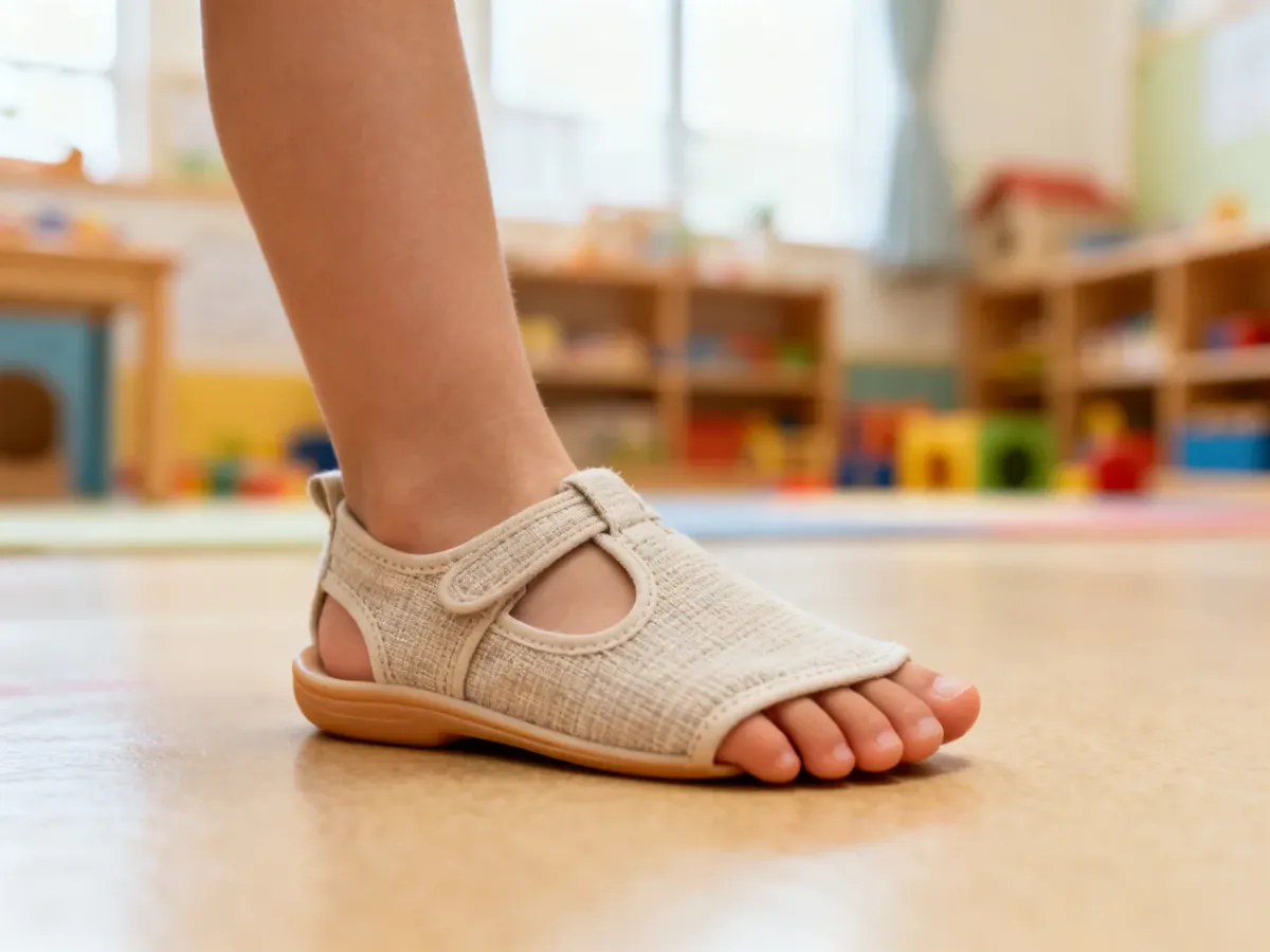 Dziecięcy but barefoot z szerokim noskiem i elastyczną podeszwą